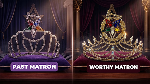 OES Past Matron Crown vs Worthy Matron Crown | Key Differences