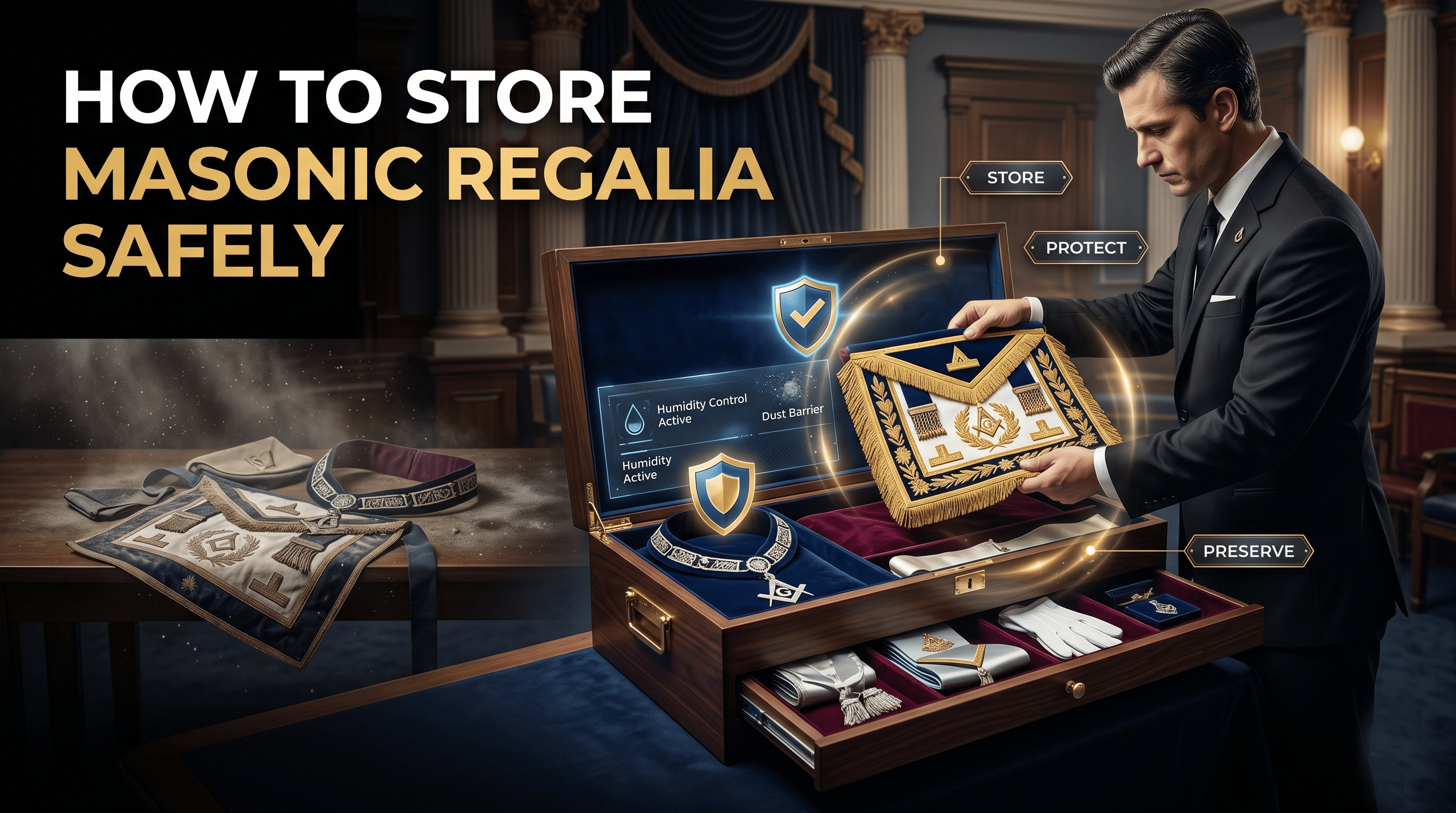 How to Store Masonic Regalia Safely