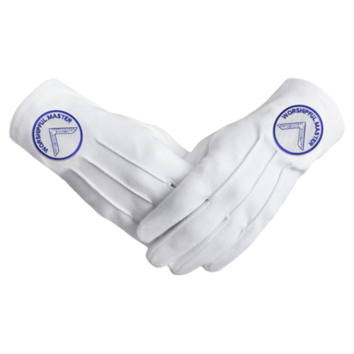 Worshipful Master Blue Lodge Gloves