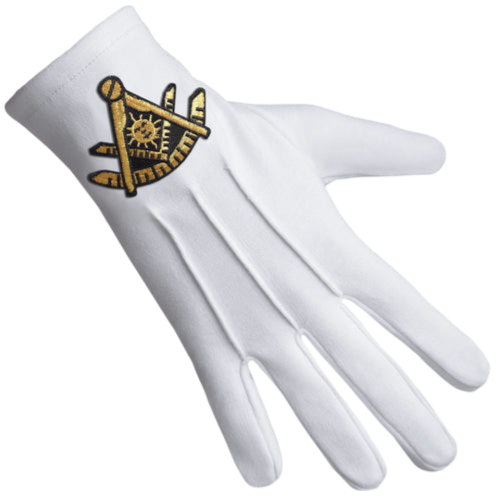 Past Master Blue Lodge California Regulation Gloves