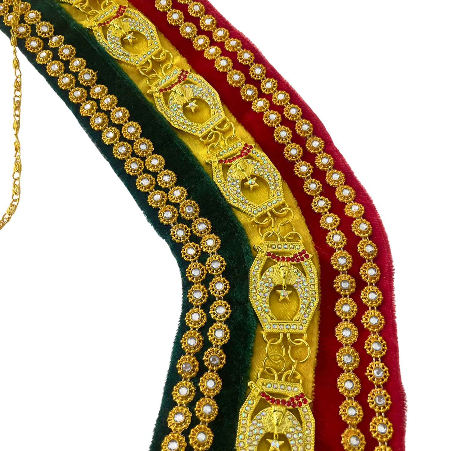Shriners Tri Color Chain Collar