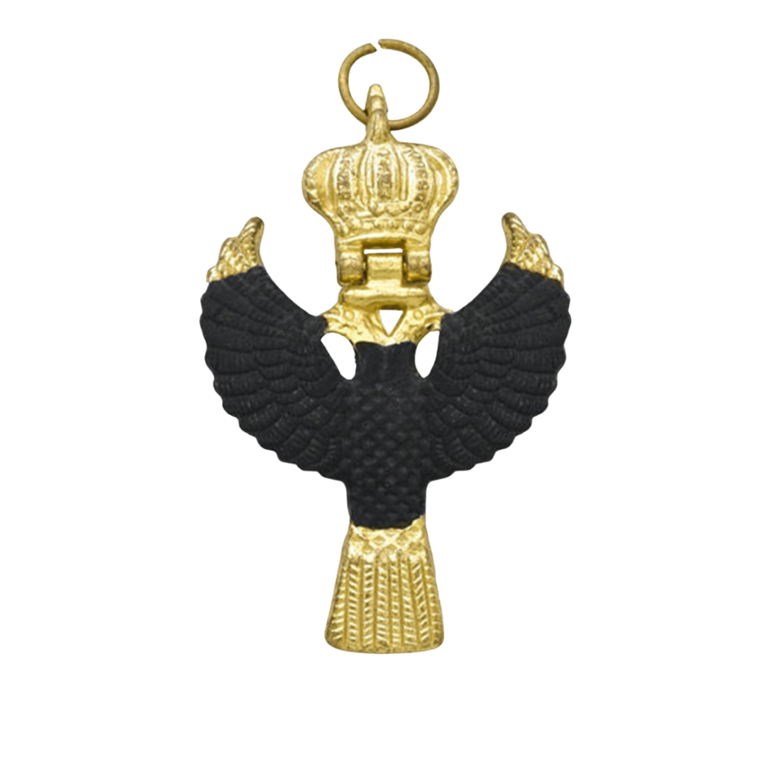 31st Degree Rose Croix Scottish Rite Collarette Jewel Black Gold Crown