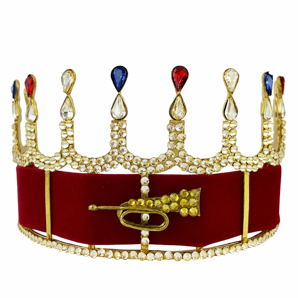 Heroines Of Jericho Crown with Red Velvet Gold Tone Adjustable