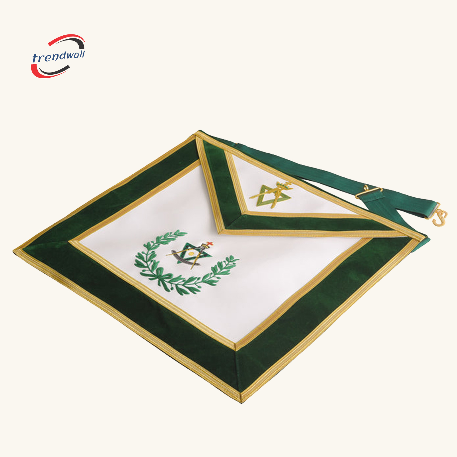 Sovereign Master Allied Masonic Degrees Apron - Gold Trim & Fringe