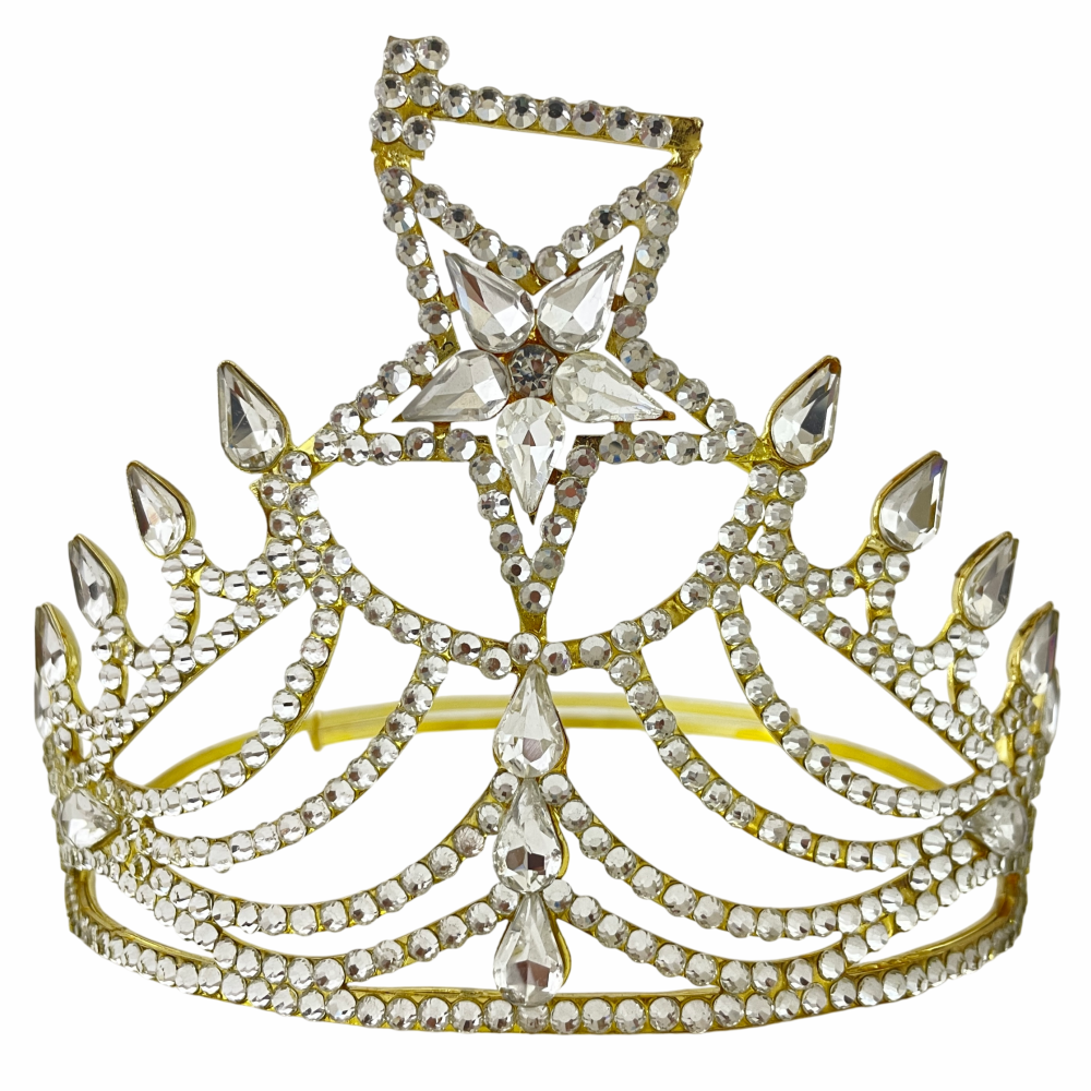 OES Clear Star Crown with Gavel