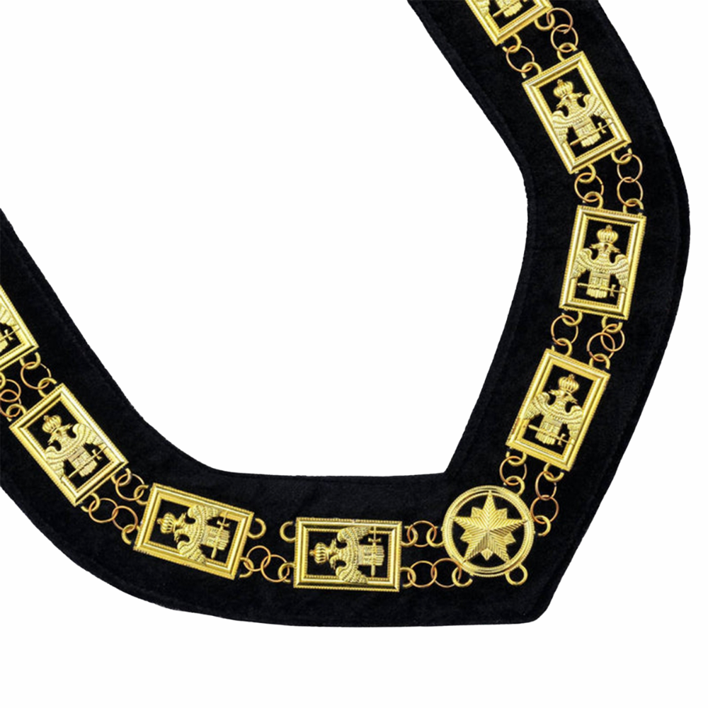 32nd Degree Scottish Rite Open Wings Chain Collar
