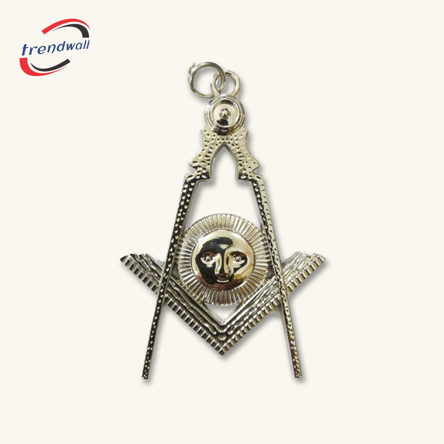 Senior Deacon Blue Lodge Officer Collar Jewel - Silver Metal