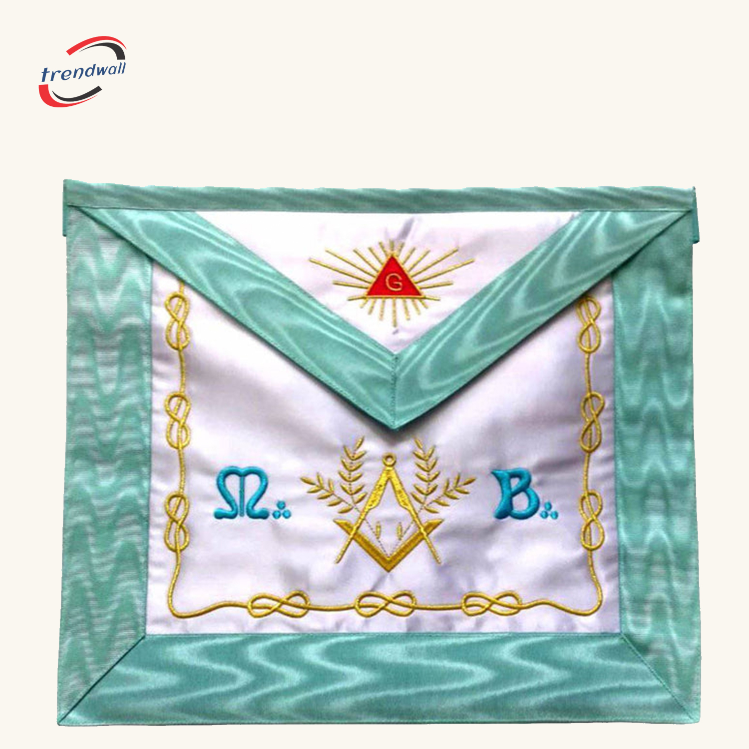 Master Mason Blue Lodge French Apron - Silk & Moire