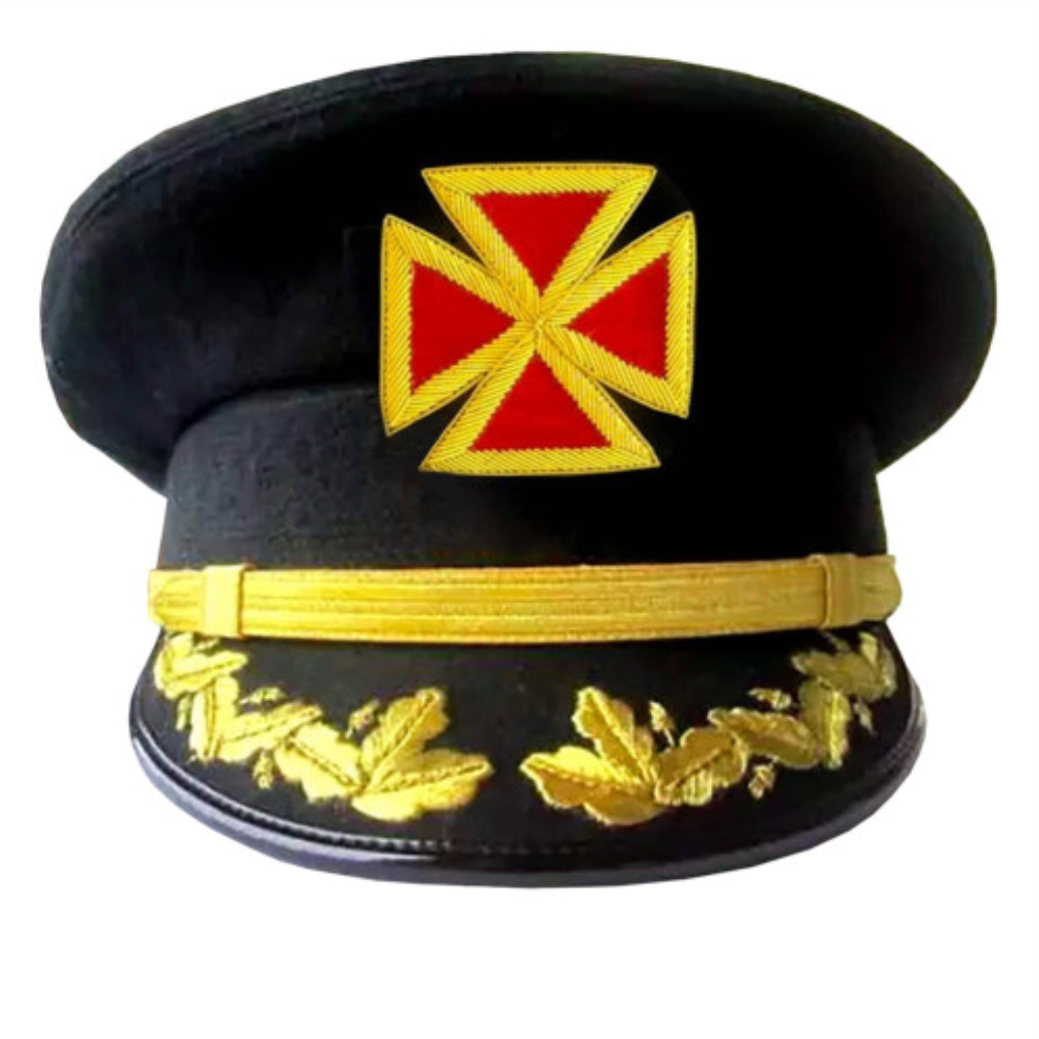 Grand Commandery Knights Templar Fatigue Cap Vine work an Gold Braid