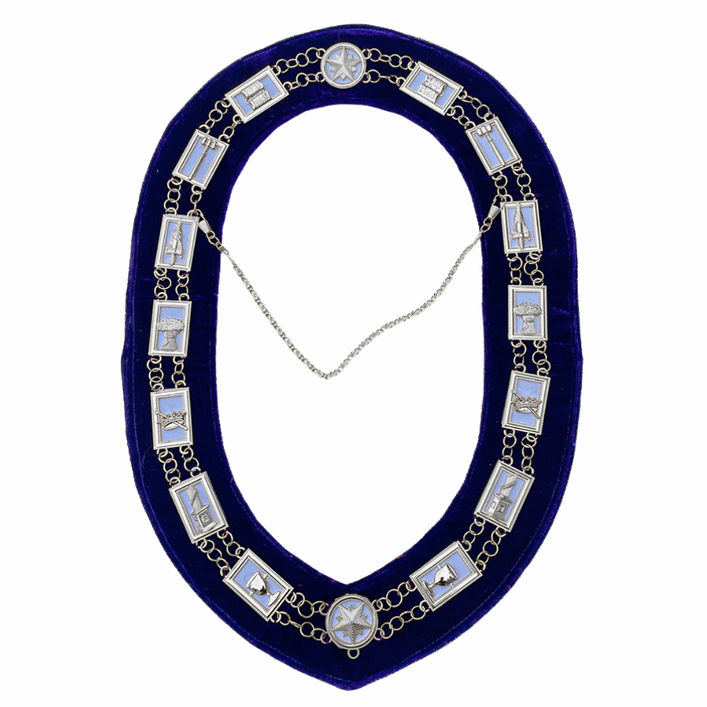 OES Chain Collar with White Backing