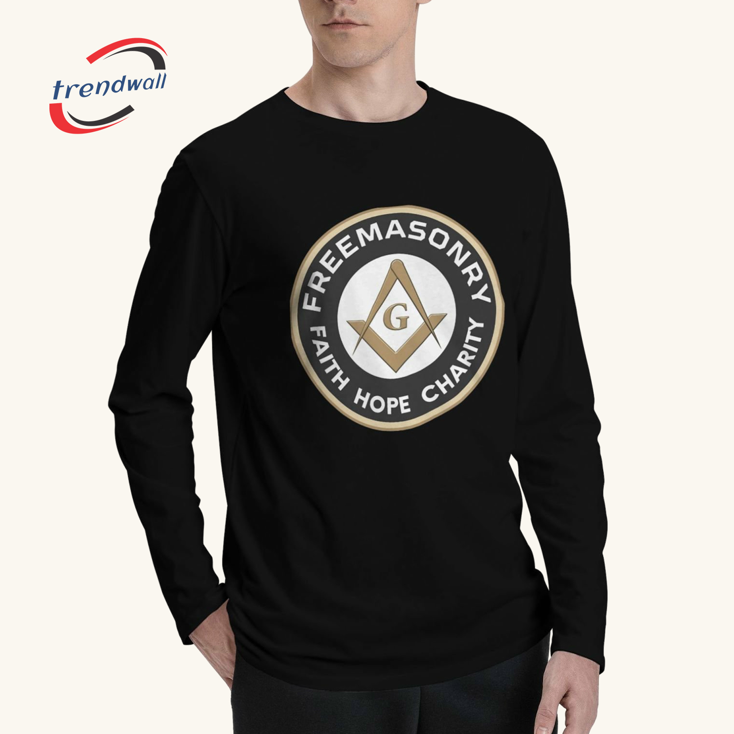 Masonic Full Sleeves T-Shirt – Freemasonry Faith Hope Charity 