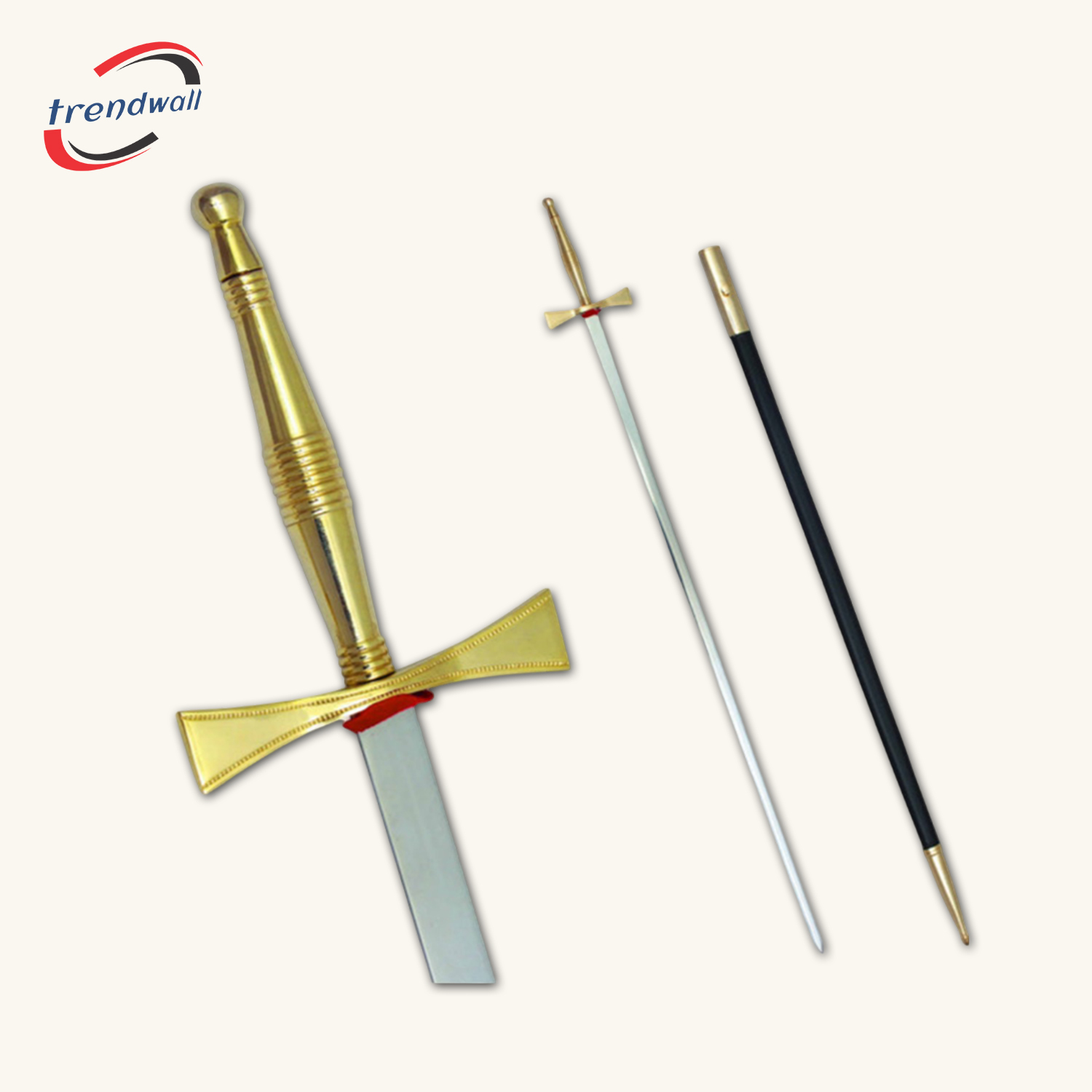 Masonic Sword - Gold Hilt with Black Scabbard