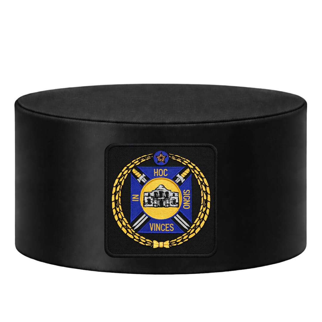 Knights Templar Commandery Crown Cap - with Purple & Gold Emblem