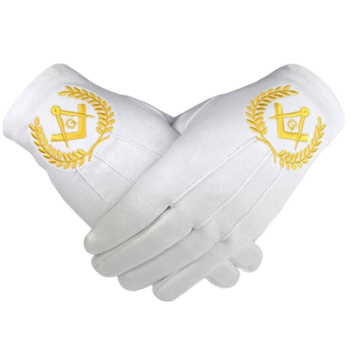 Master Mason Blue Lodge Gloves