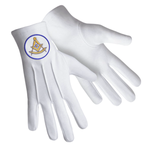 Past Master Blue Lodge California Regulation Gloves