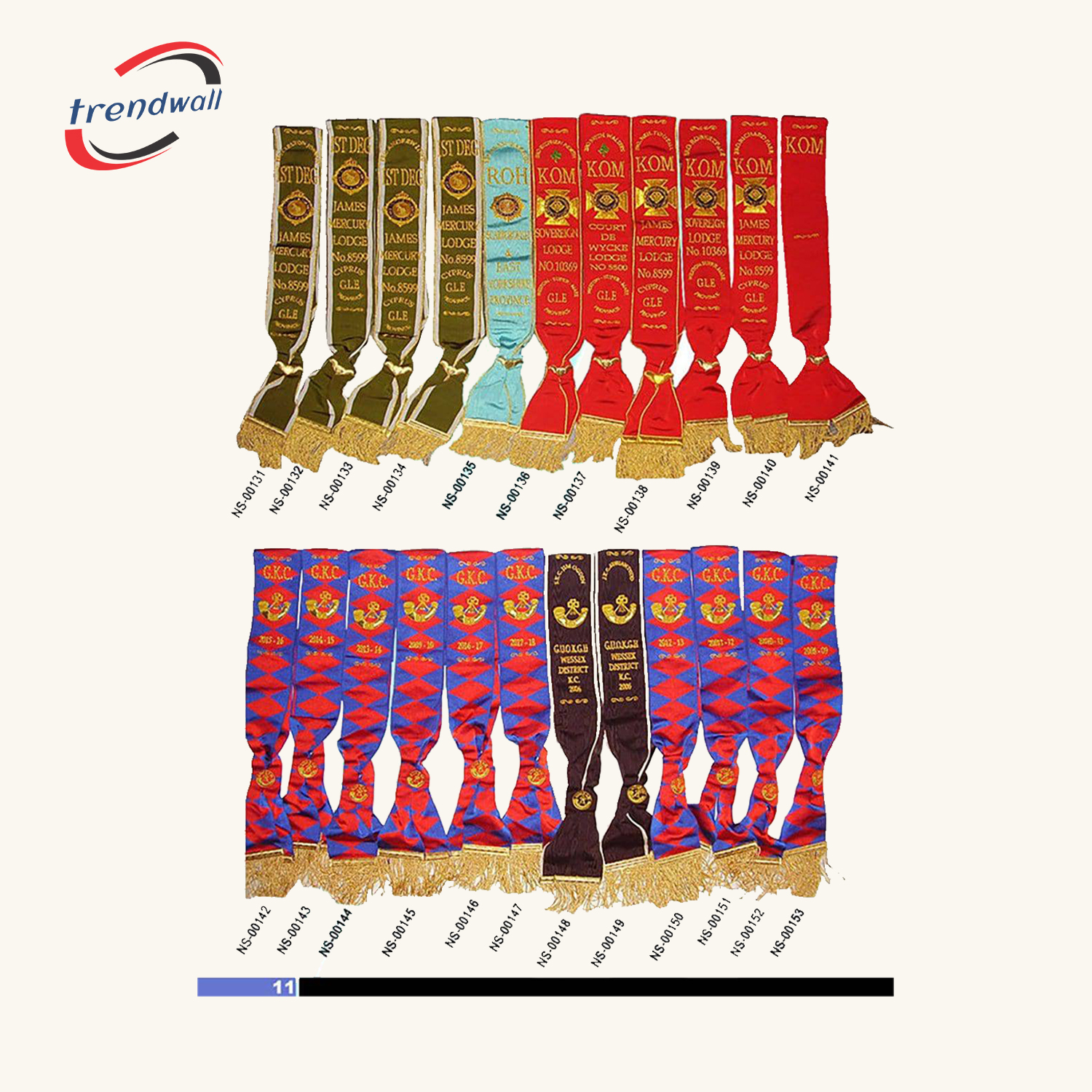 Royal Antediluvian Order of Buffaloes (R.A.O.B.) Sash