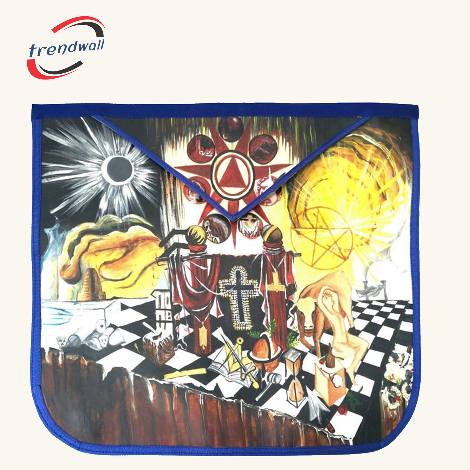 Hand-Painted Lambskin Apron