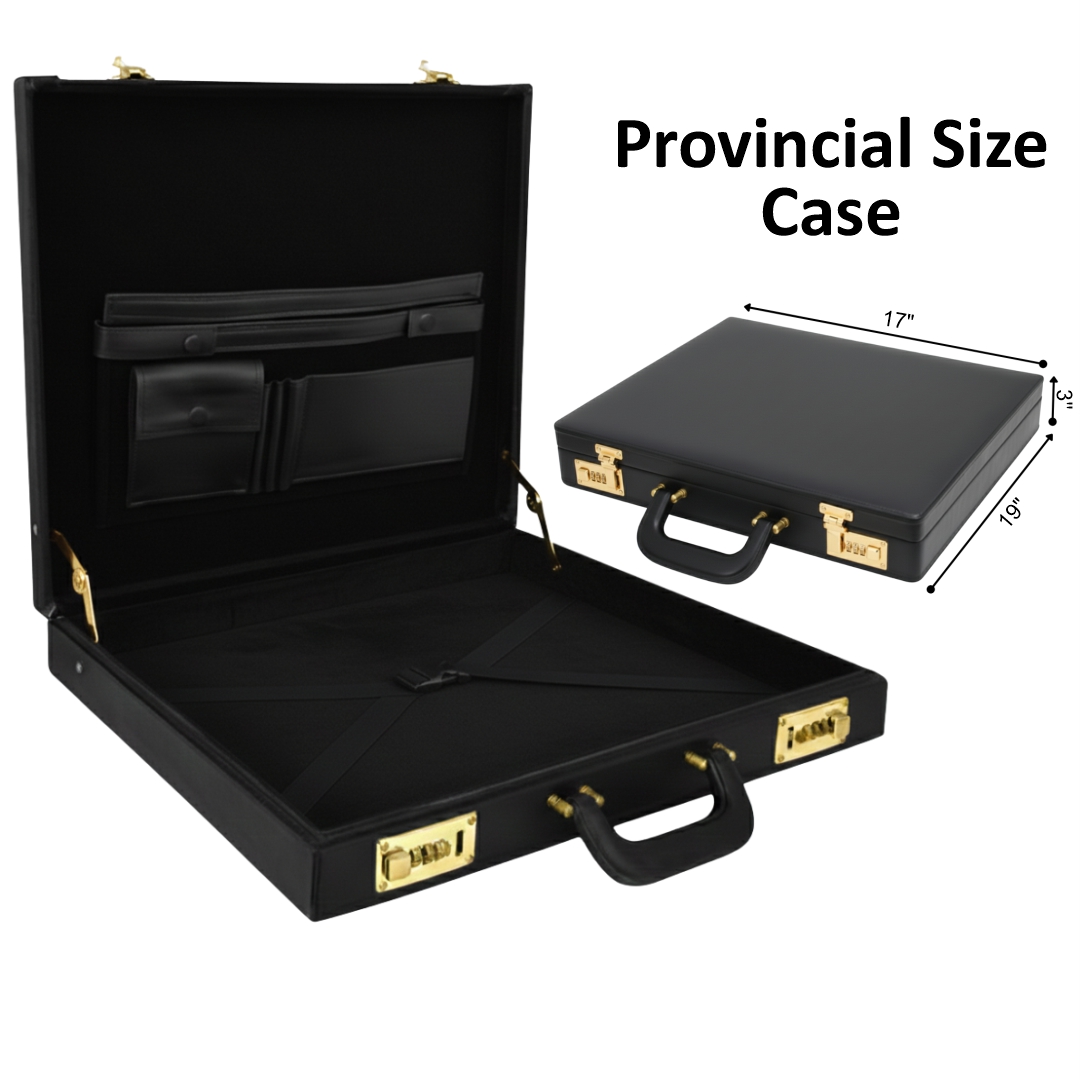 Masonic Provincial Size Apron Hard Case Briefcase
