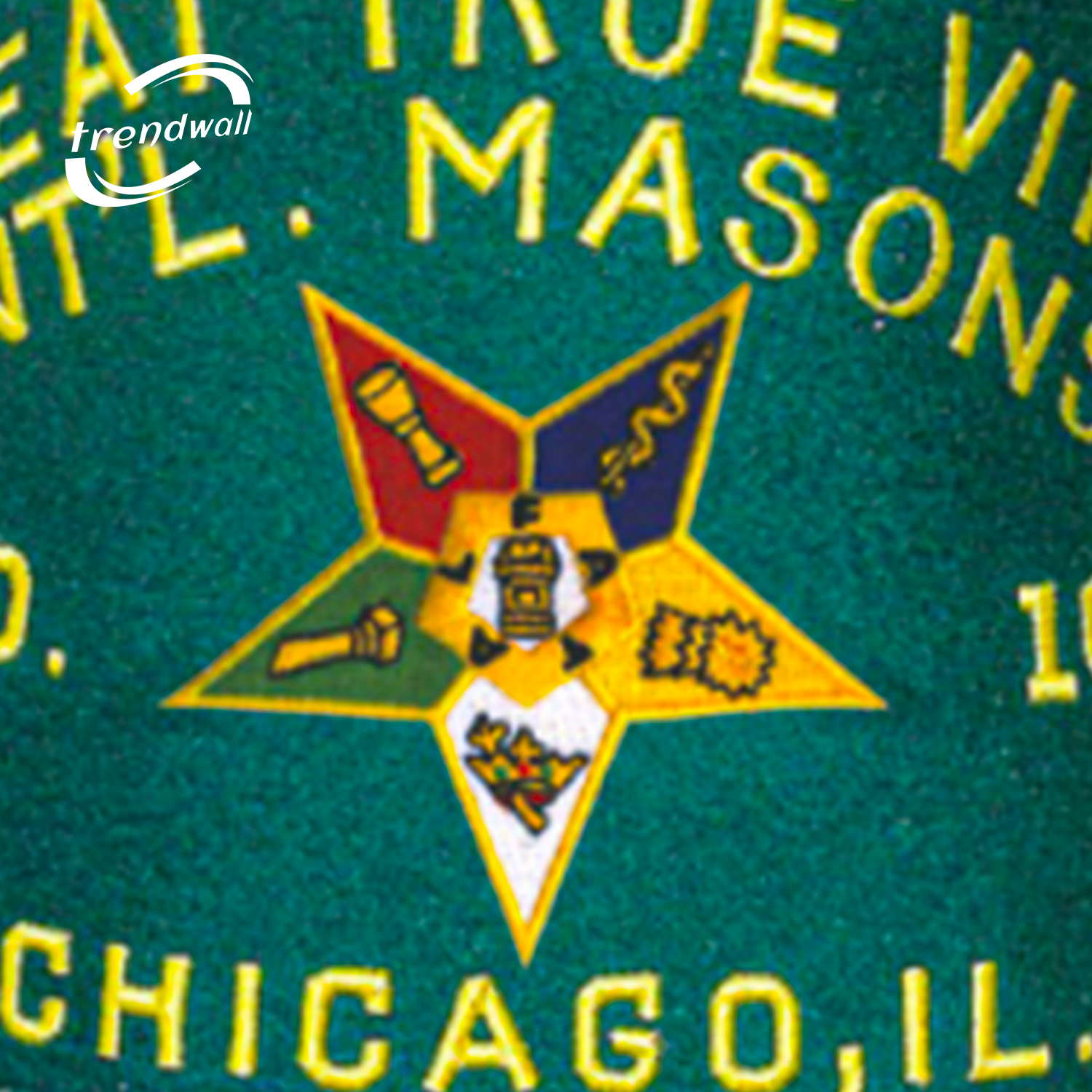 International OES Fez with Star & Custom Silk Lettering