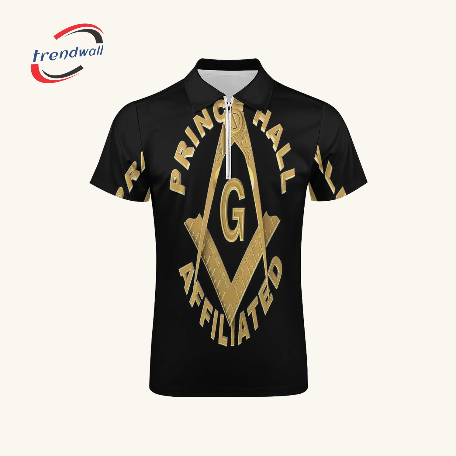 Masonic Prince Hall Men’s Zipper T-Shirt Masonic Prince Hall Men’s Zipper T-Shirt 