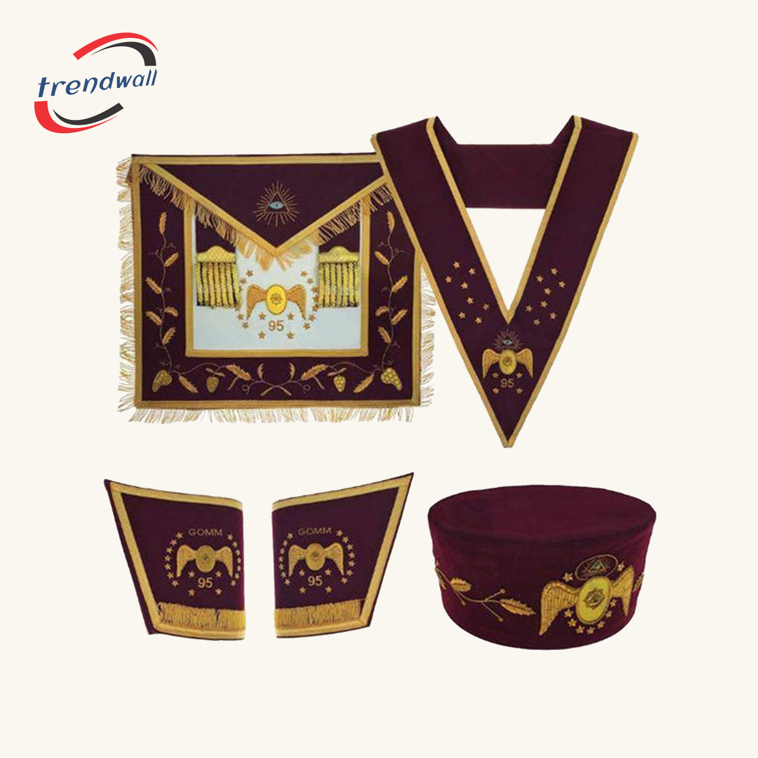 95th Degree Memphis Misraim French Regulation Regalia Set