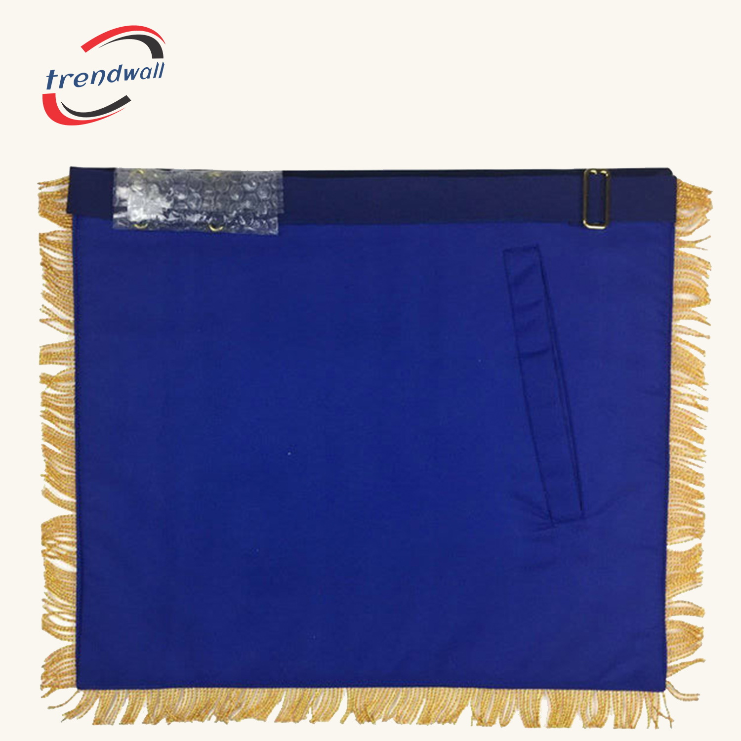 Past Master Blue Lodge Apron - Royal Blue Velvet Hand Embroidery