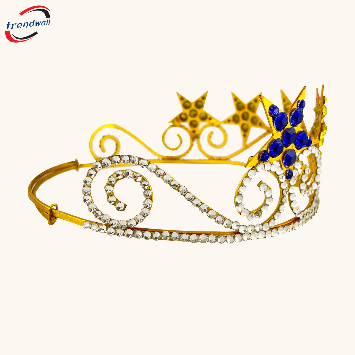 OES 5-Stars Crown Gold Tone Beautiful round Style with Crown Case
