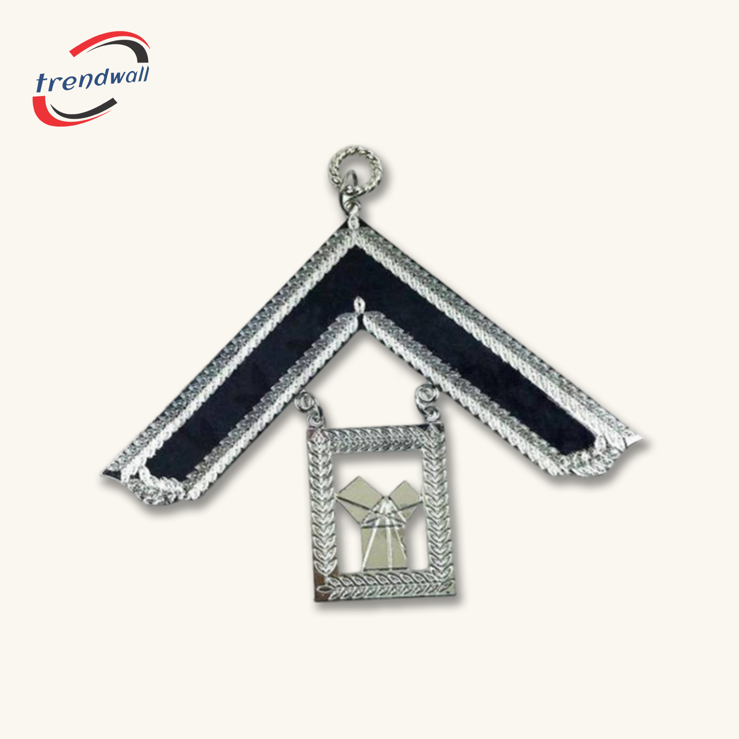 Past Master Blue Lodge Collar Jewel - Silver Metal 