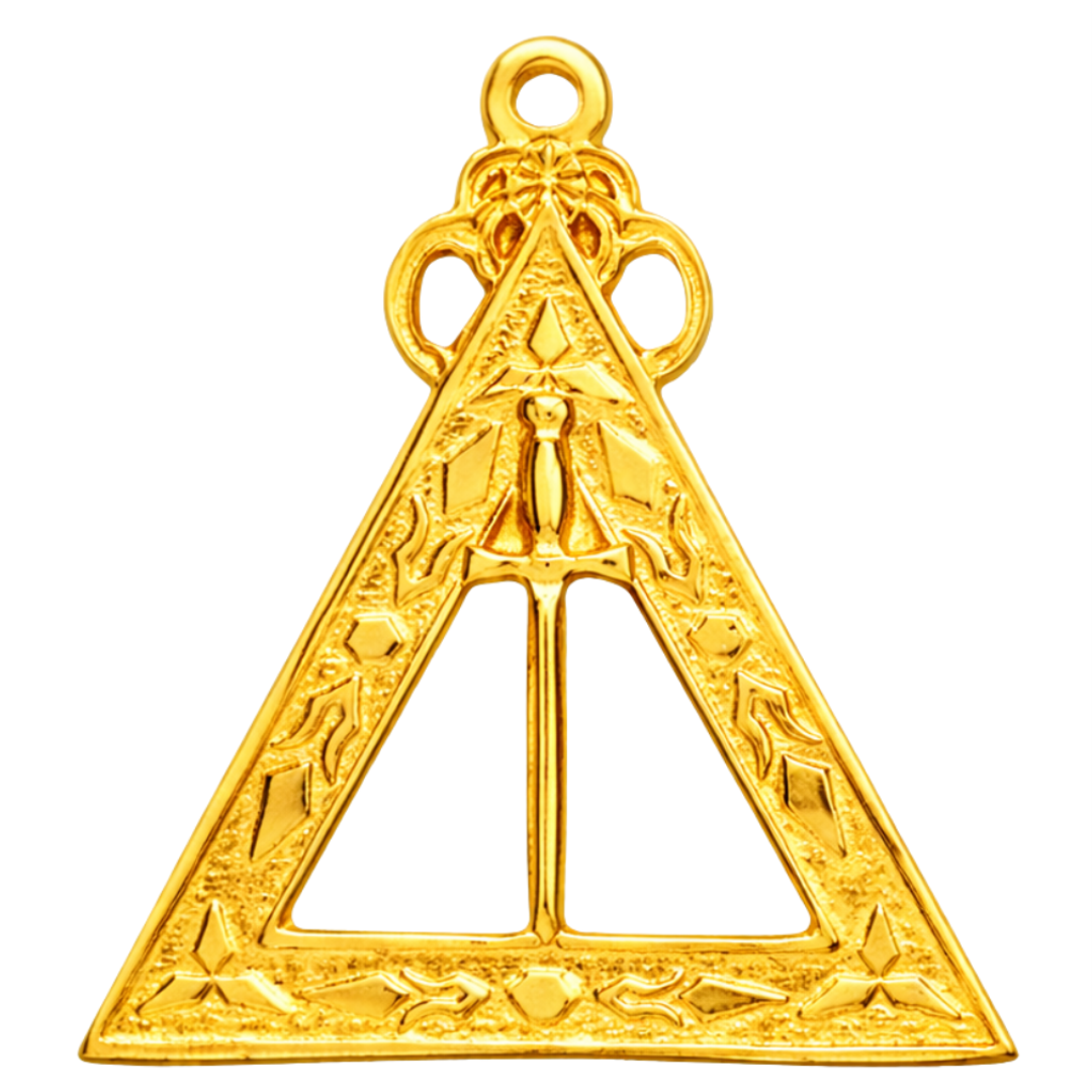 First Veil Royal Arch Chapter Officer Collar Jewel - Gold Plated