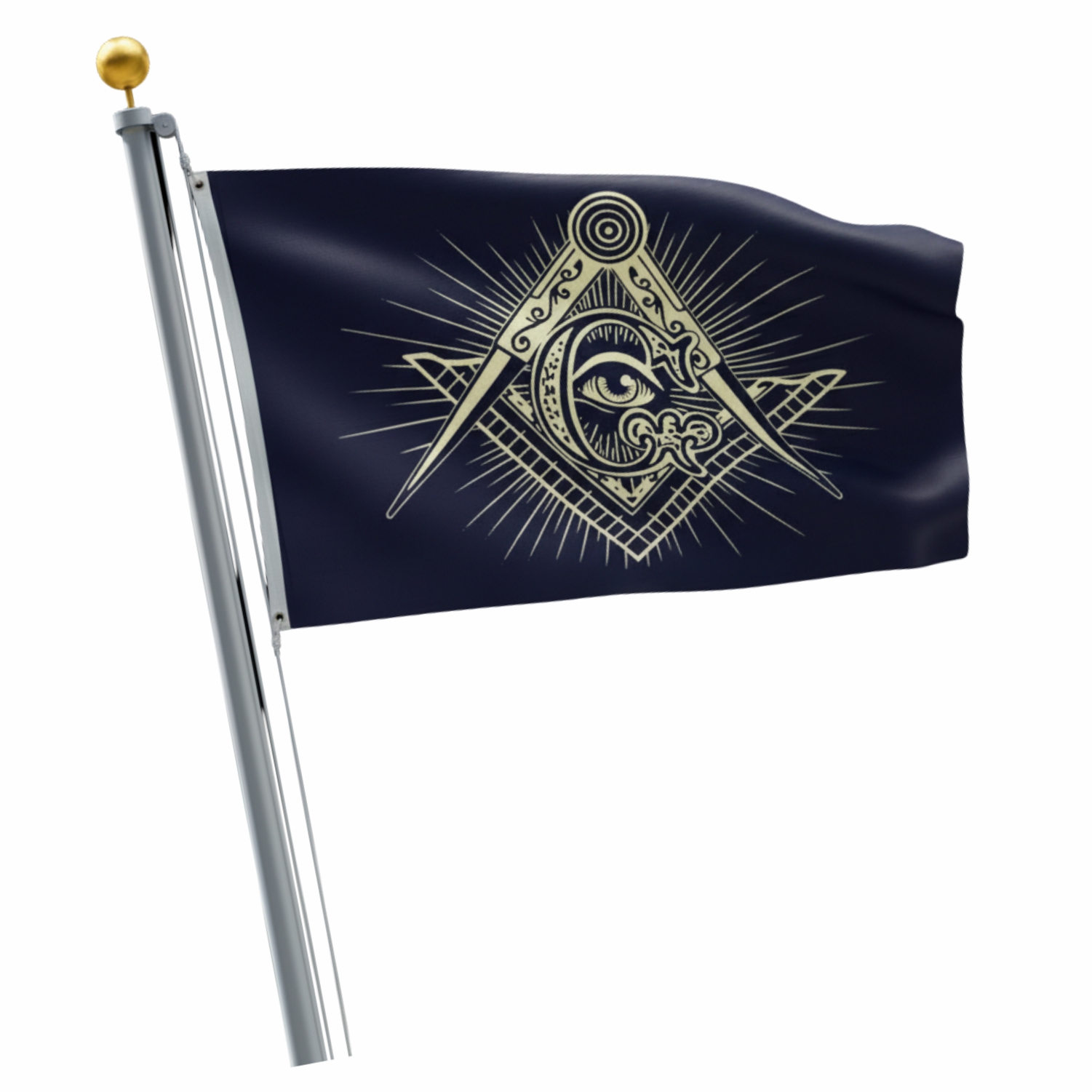 Masonic Symbol Flag 