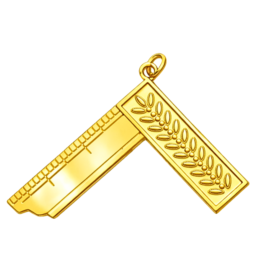 Worshipful Master Blue Lodge Officer Collar Jewel - Gold Craft