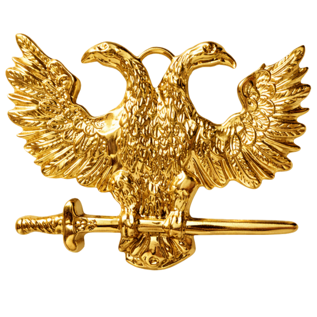 Scottish Rite Collar Jewel - Gold Metal