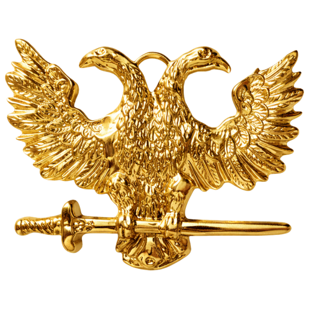 Scottish Rite Collar Jewel - Gold Metal