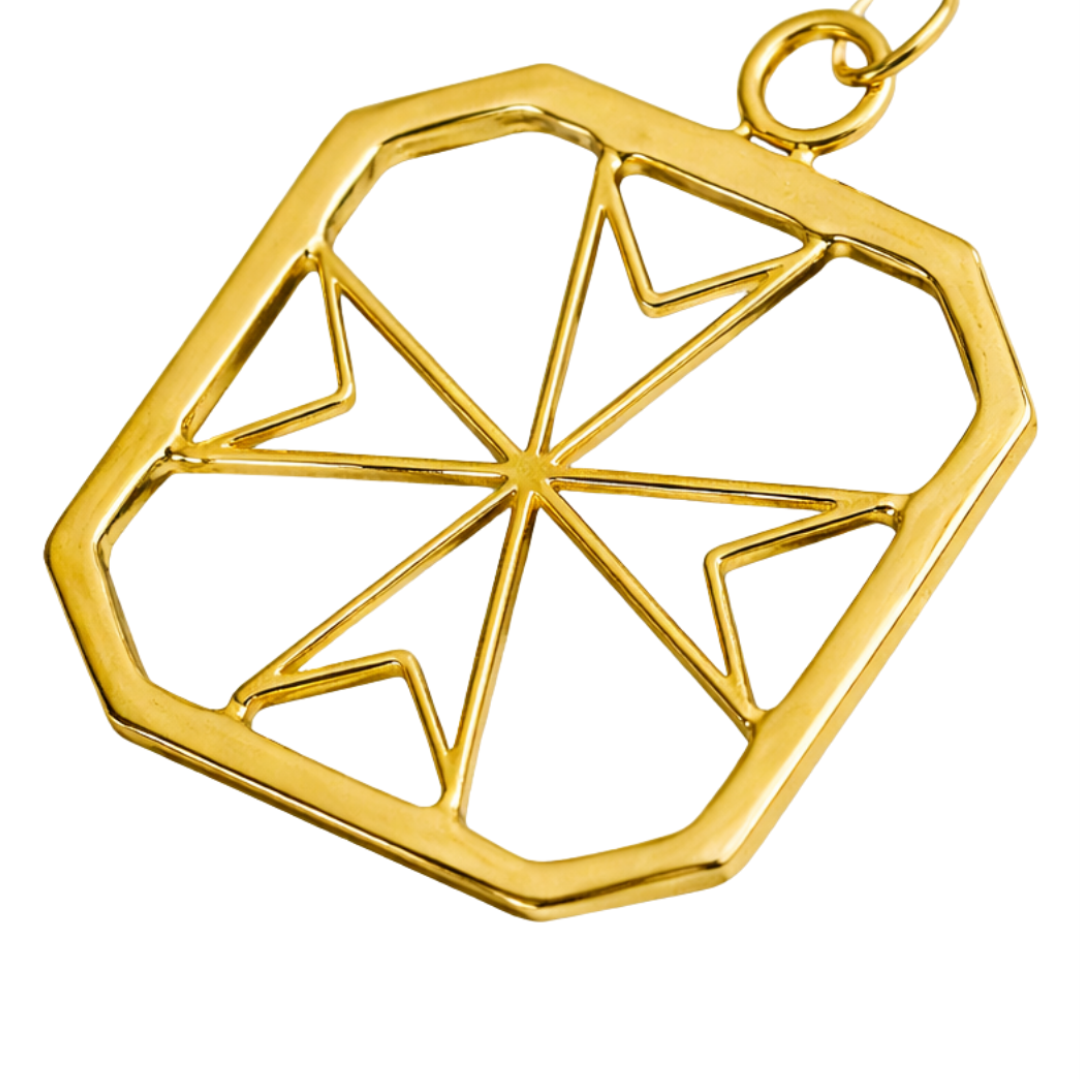 Order Of Malta Collar Jewel - White & Gold Emblem