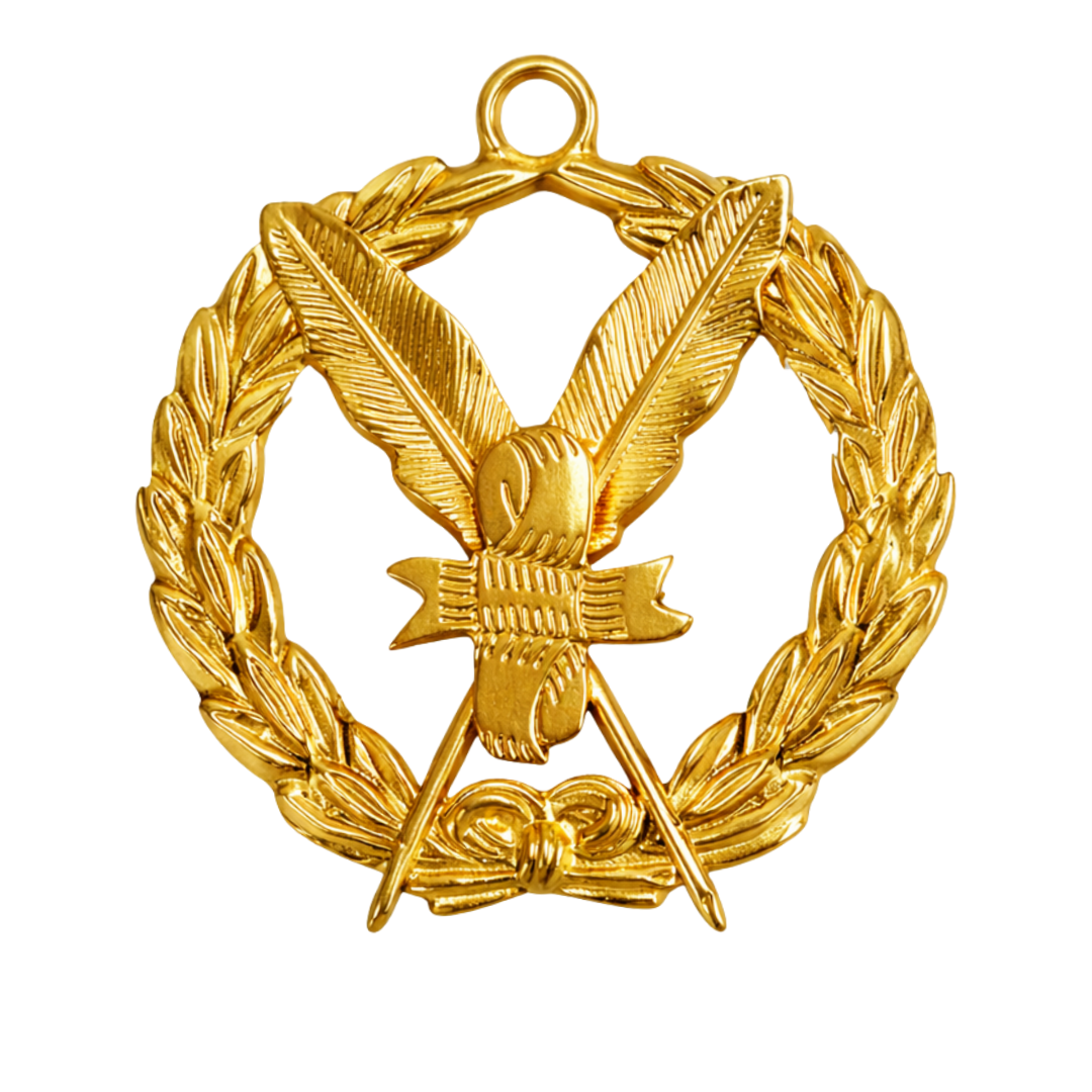 Grand Recorder Knights Templar Commandery Officer Collar Jewel