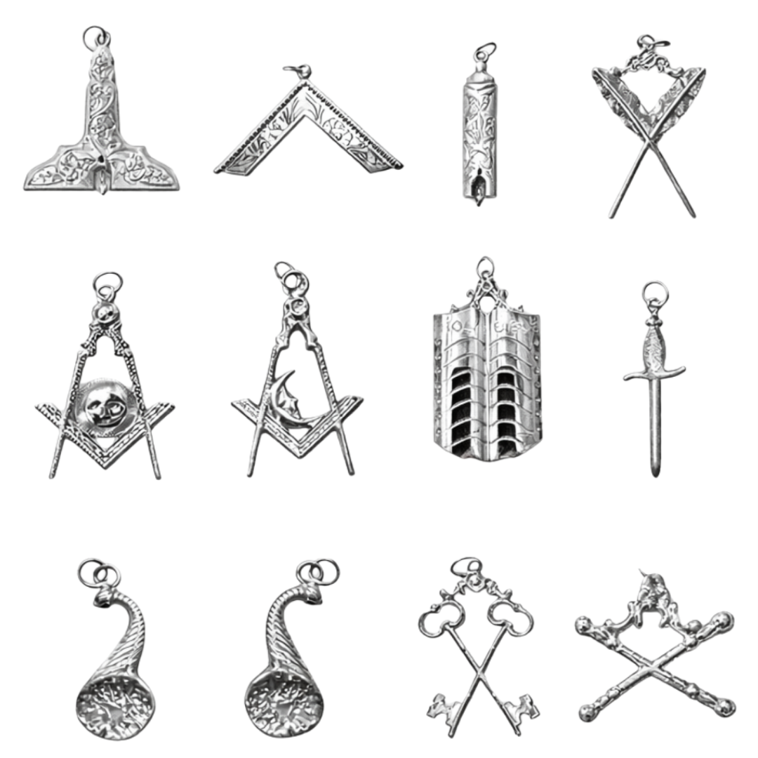 Officers Blue Lodge Officer Collar Jewel Set