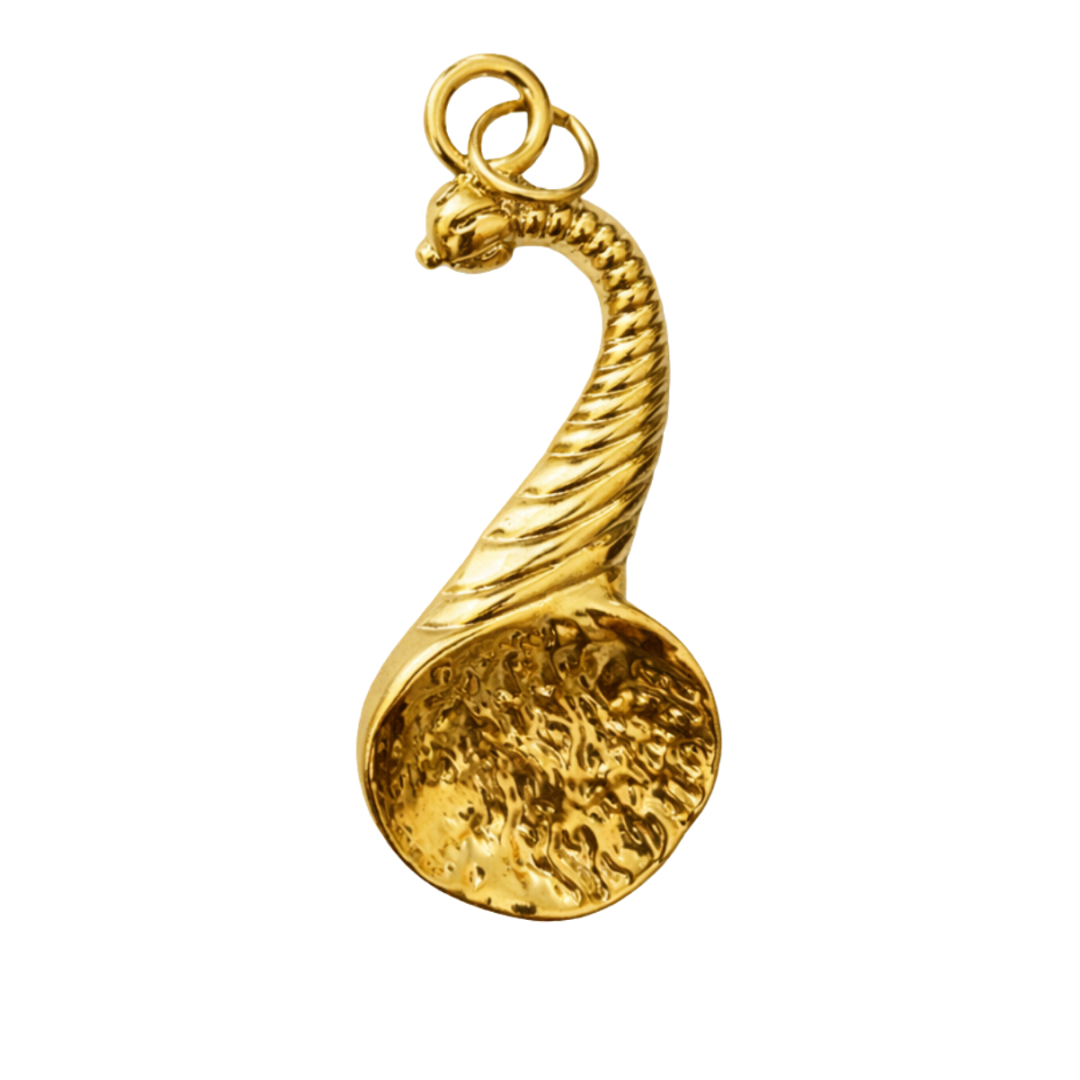 Junior Steward Blue Lodge Officer Collar Jewel - Gold Metal