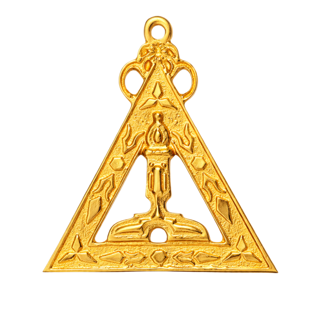 King Royal Arch Chapter Officer Collar Jewel - Gold Plated