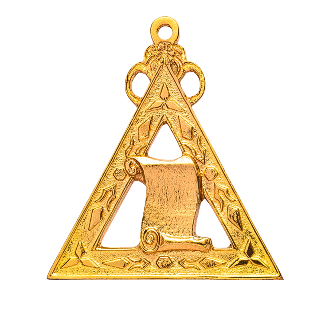 Lecturer Royal Arch Chapter Officer Collar Jewel - Gold Plated