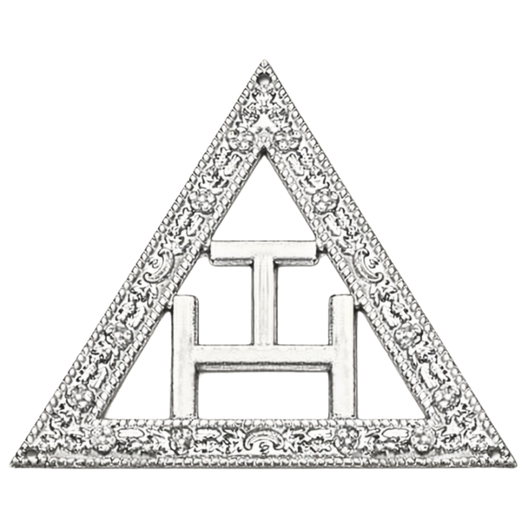 Royal Arch Chapter Collar Jewel - Silver Triple Tau