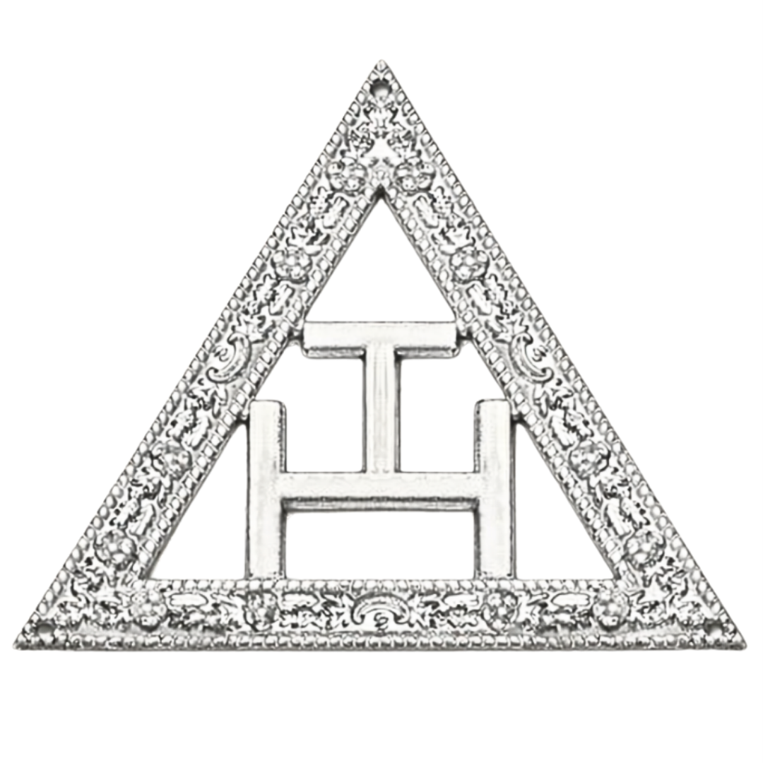 Royal Arch Chapter Collar Jewel - Silver Triple Tau