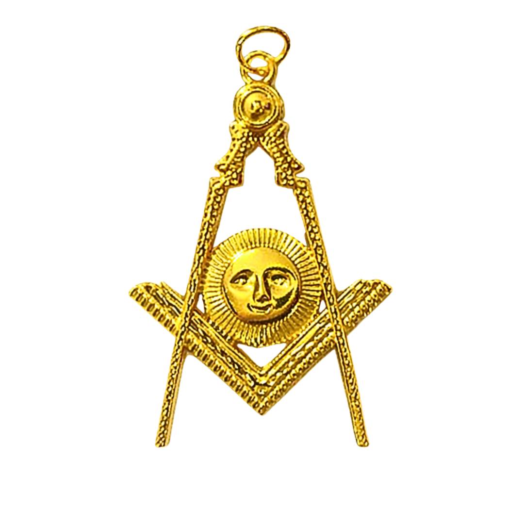 Senior Deacon Blue Lodge Officer Collar Jewel - Gold Metal