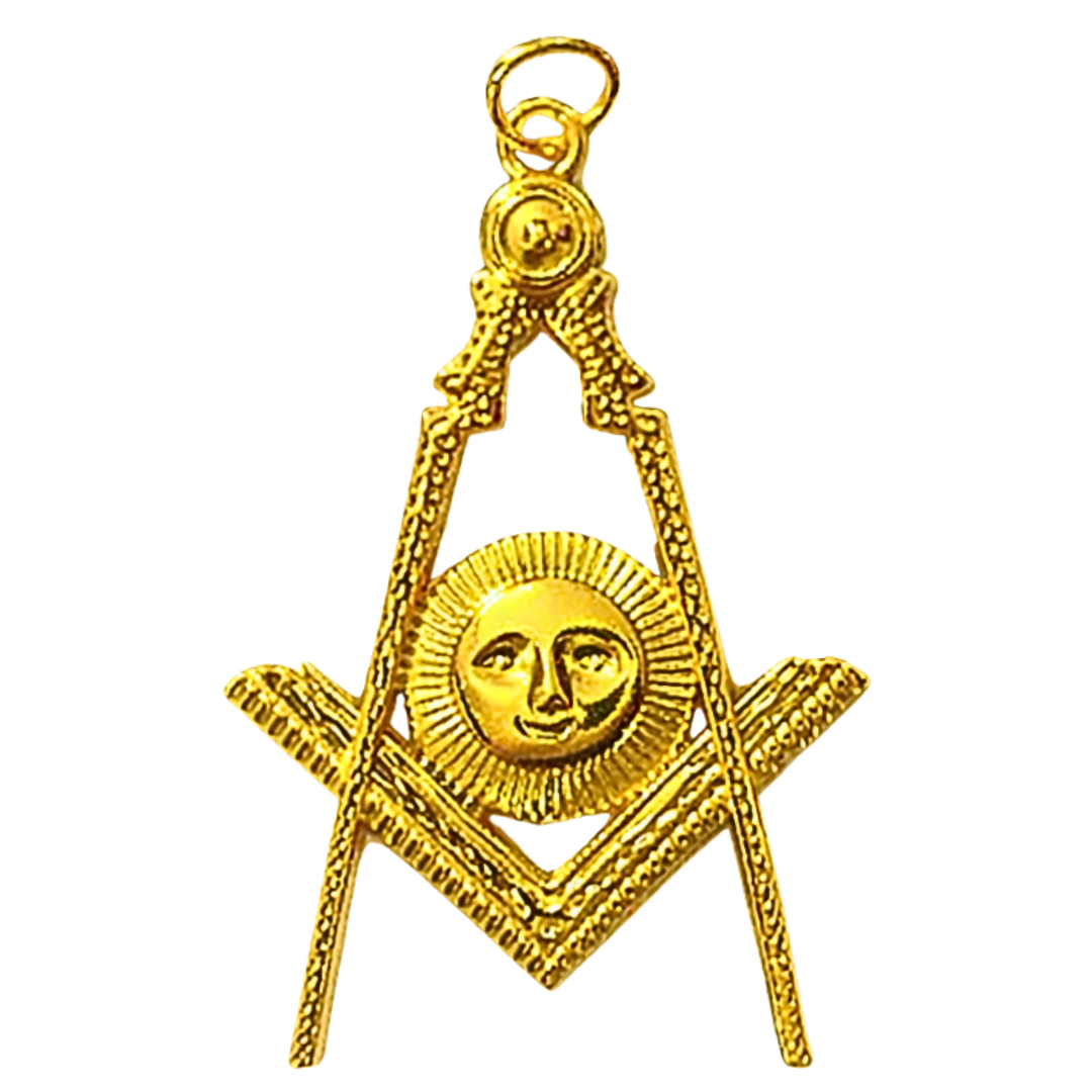 Senior Deacon Blue Lodge Officer Collar Jewel - Gold Metal