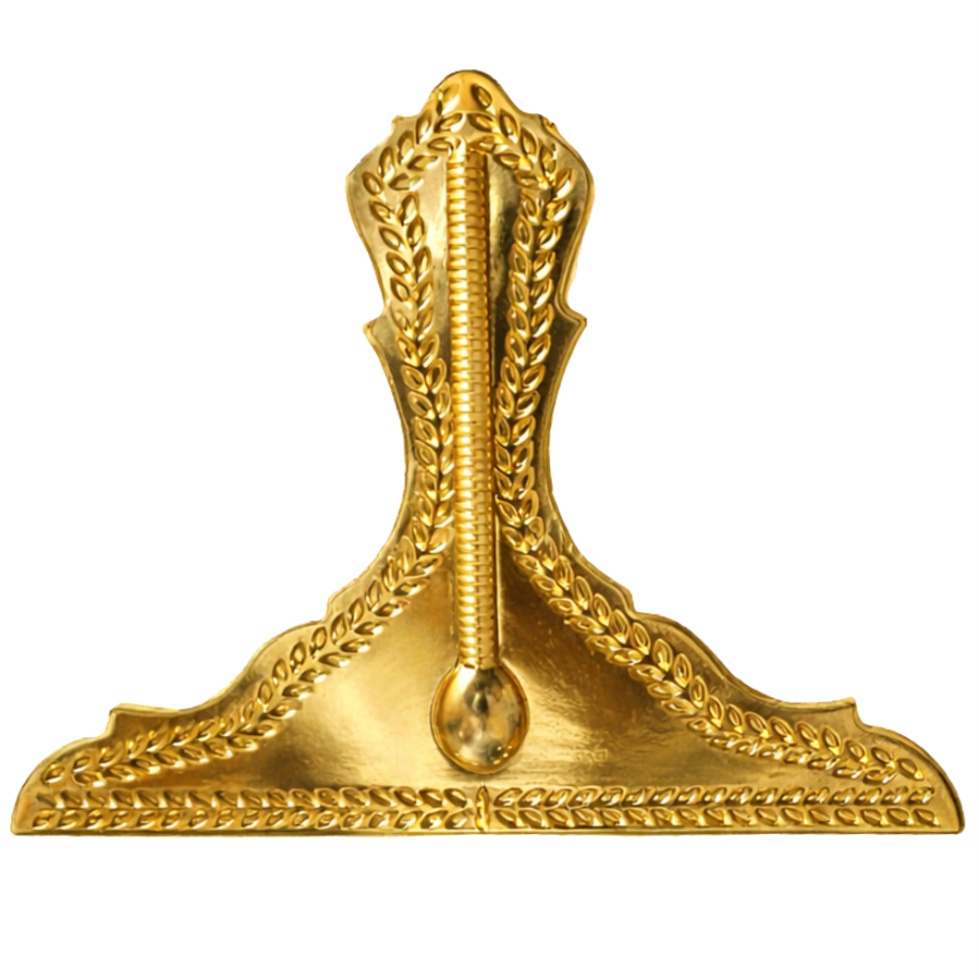 Senior Warden Blue Lodge Officer Collar Jewel - Gold Metal