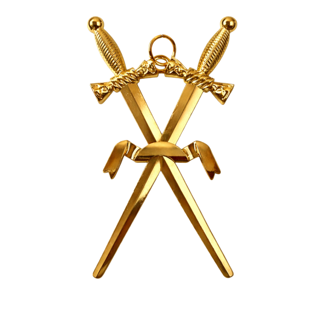 Sentinel Blue Lodge Officer Collar Jewel - Gold Metal