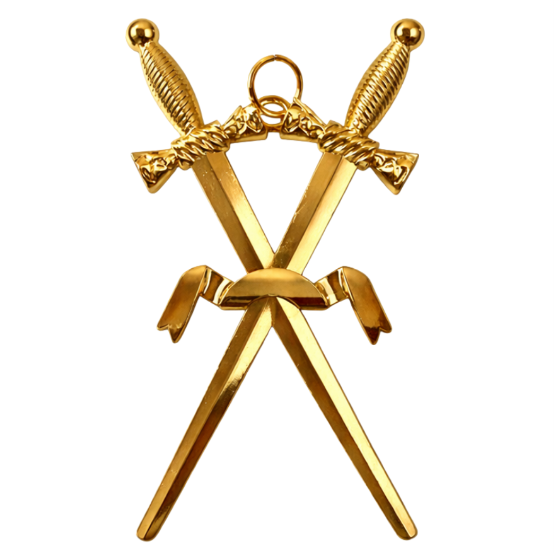 Sentinel Blue Lodge Officer Collar Jewel - Gold Metal