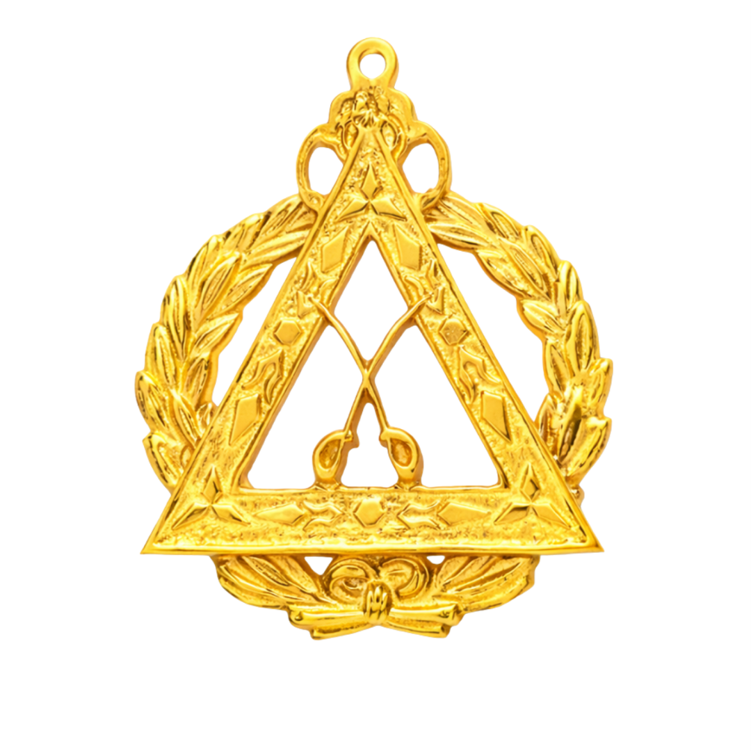 Grand Captain Royal Arch Chapter Officer Collar Jewel - Gold Plated