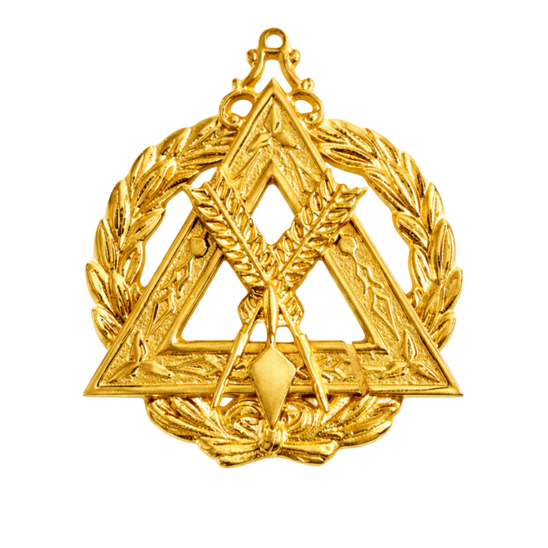 Grand Recorder Royal & Select Masters Officer Collar Jewel Gold Plated