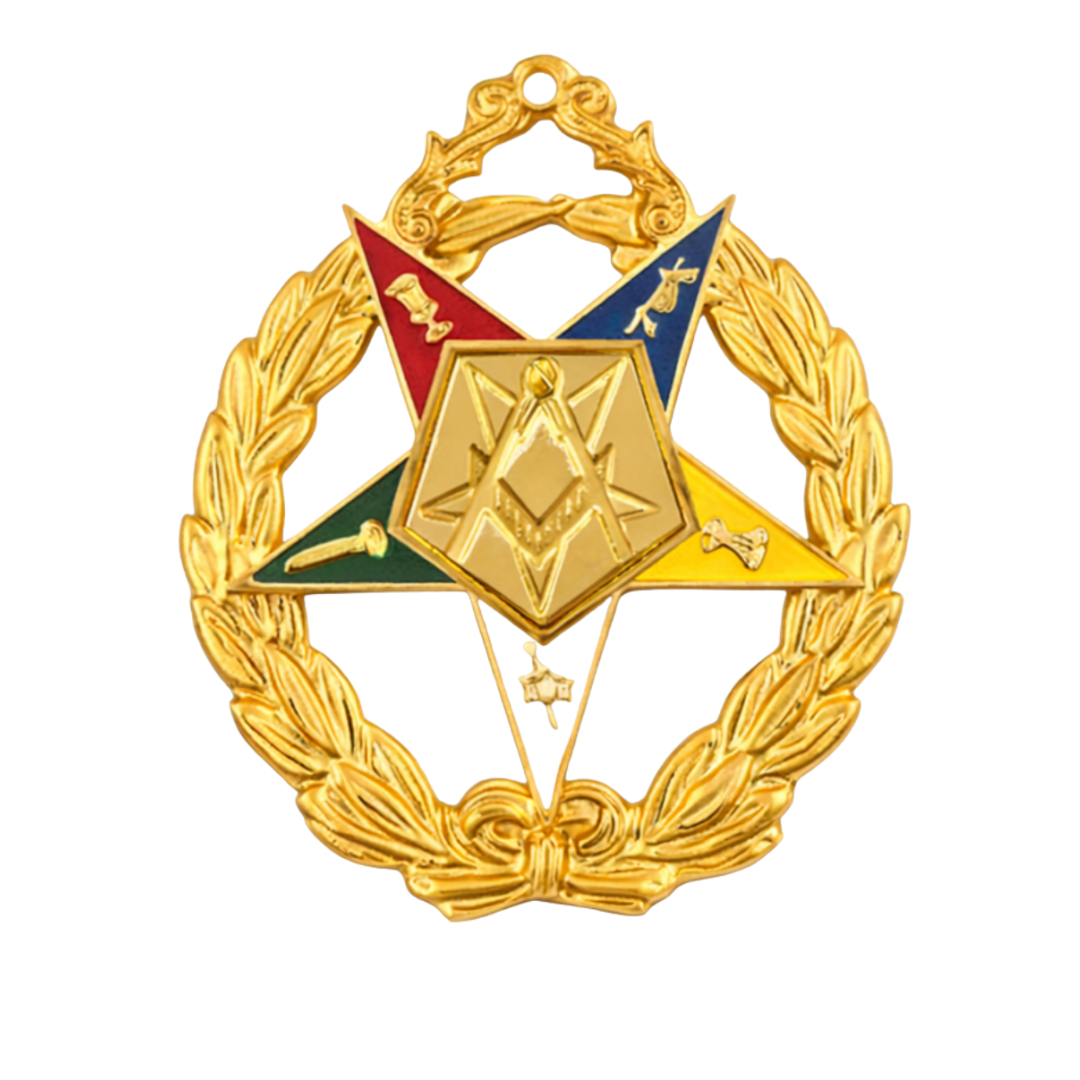 Grand Worthy Patron OES Officer Collar Jewel - Gold Plated