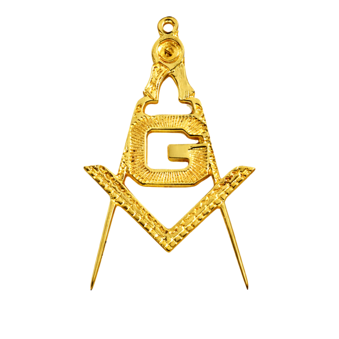 Master Mason Blue Lodge Collar Jewel - Square & Compass with G